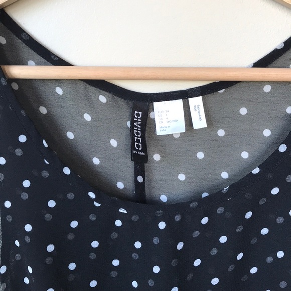 Sheer polka dot mini dress - Picture 4 of 4